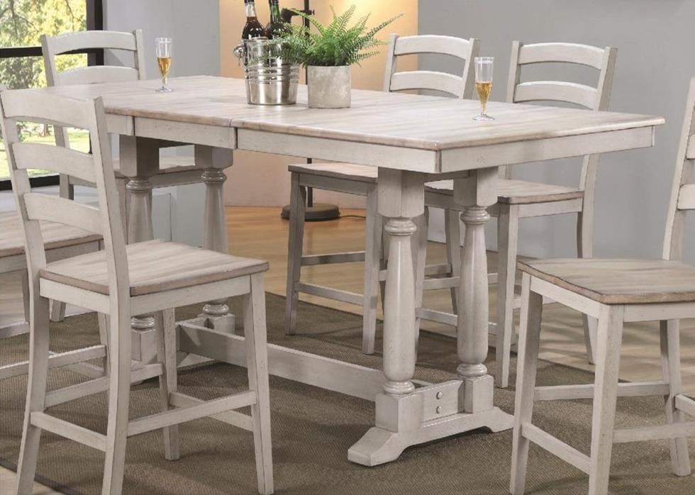 Winners Only Ridgewood Farmhouse Pub Table with Butterfly Leaf Conlin